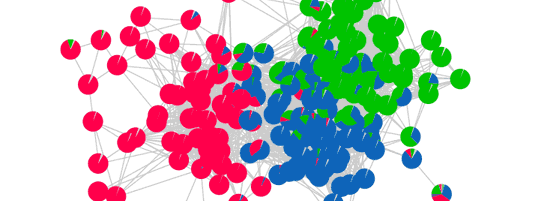 Image of a network clustered using M0
